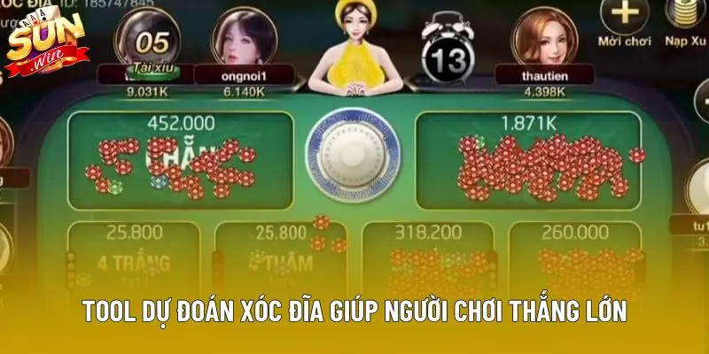 Tool dự đoán xóc đĩa giúp người chơi thắng lớn